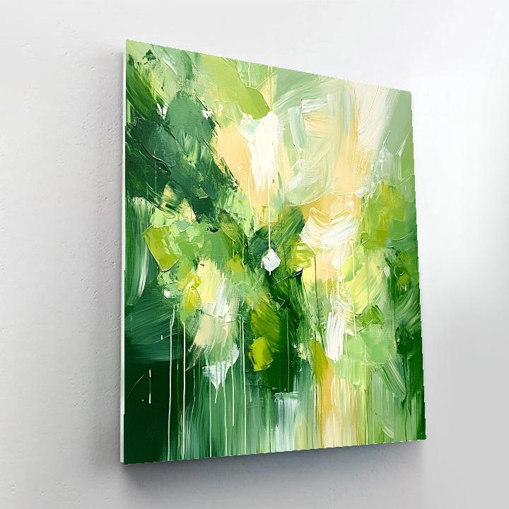 Jackson Pollock Inspired Verdant Web Of Spring Renewal Numbered painting kits