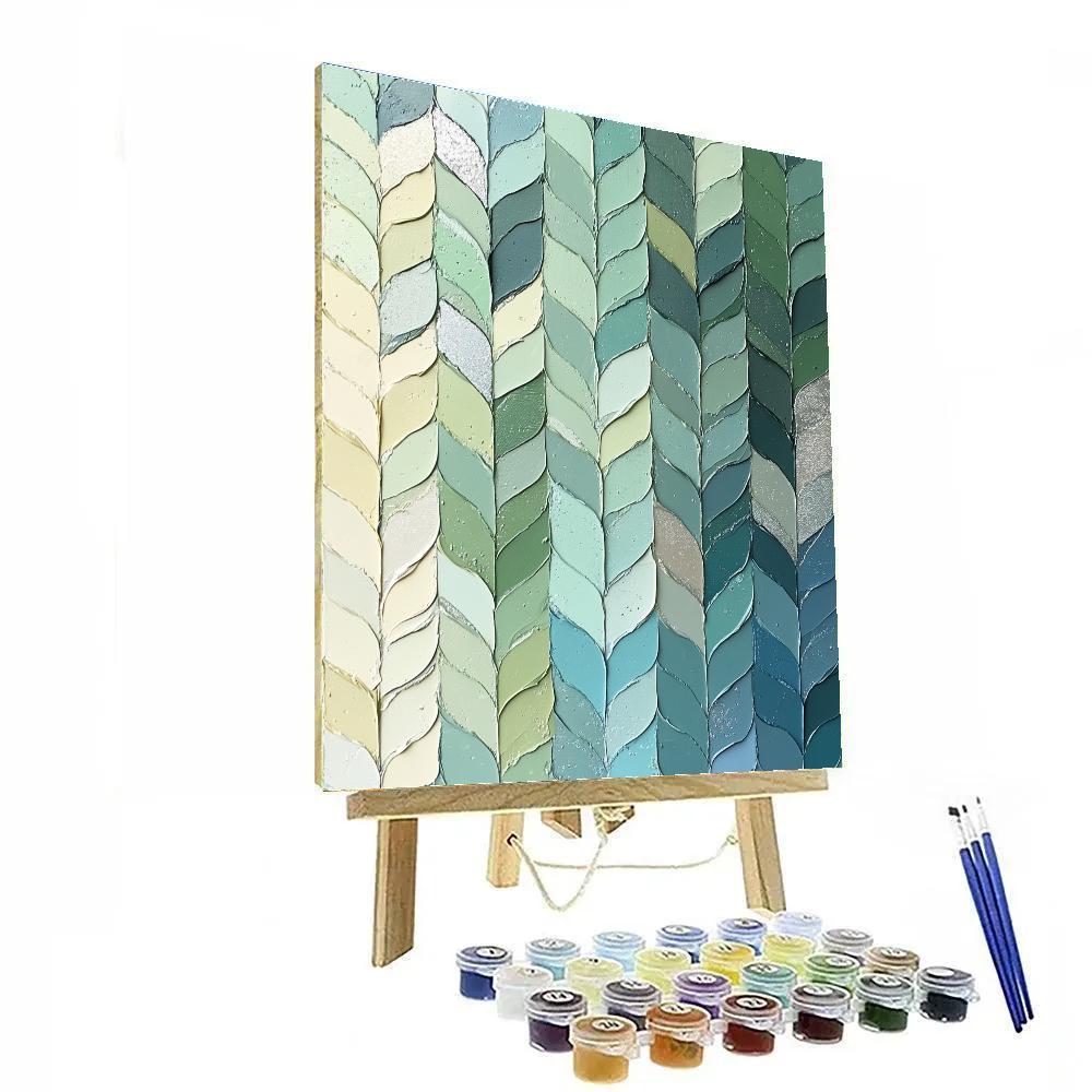 Jean-Paul Riopelle Inspired Tidal Glass Reflections DIY paint by numbers