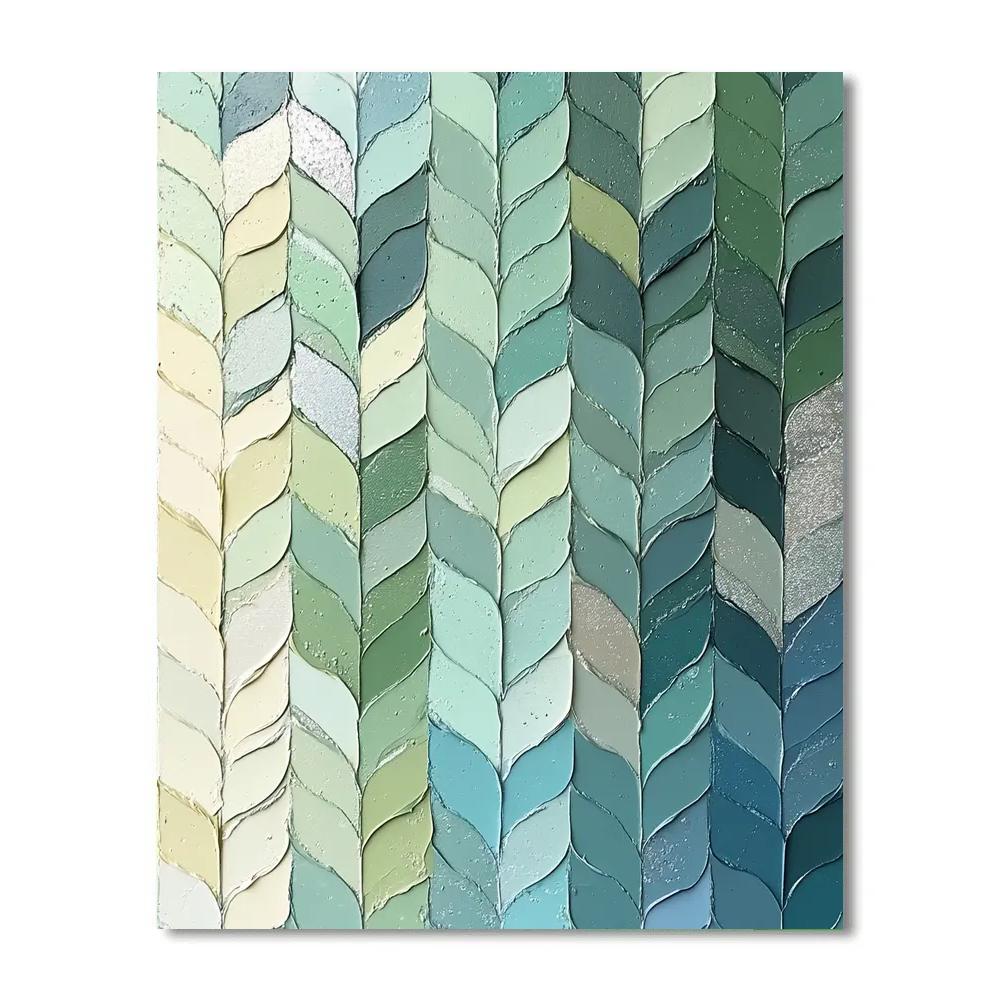 Jean-Paul Riopelle Inspired Tidal Glass Reflections DIY paint by numbers