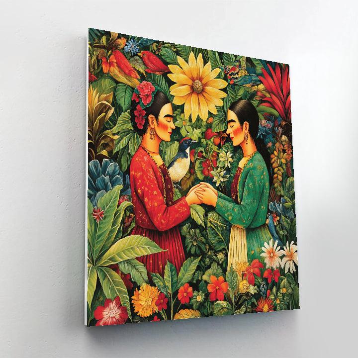 Frida Kahlo Inspired Tropical Friendship Painting by numbers kit