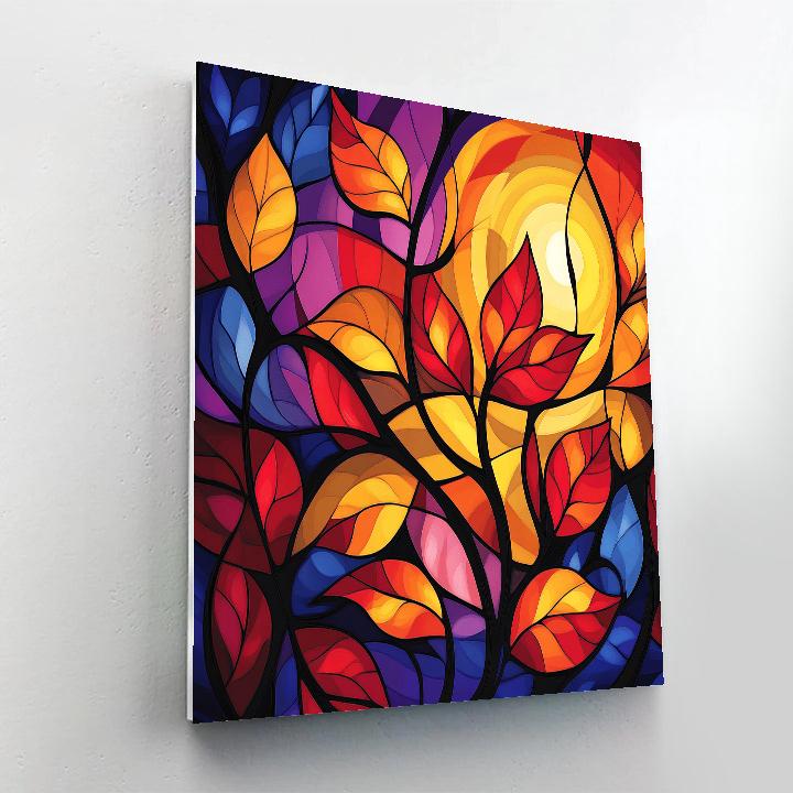 Norval Morrisseau Inspired Spirit Of The Autumn Leaves Paint by numbers kits