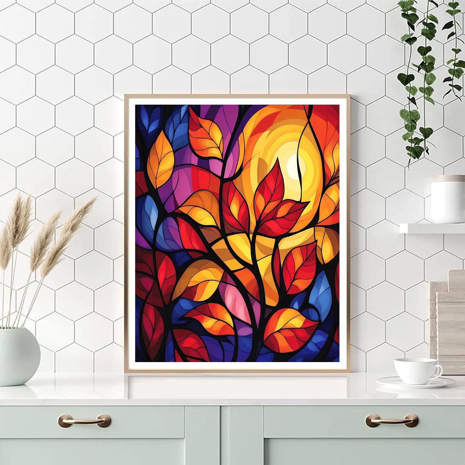 Norval Morrisseau Inspired Spirit Of The Autumn Leaves Paint by numbers kits