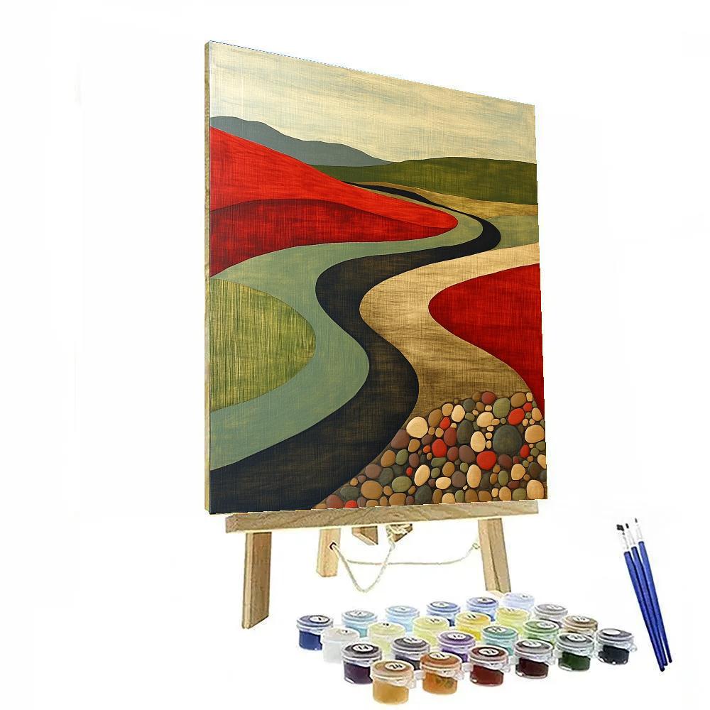Nandalal Bose Inspired River Of Time Paint by numbers kits