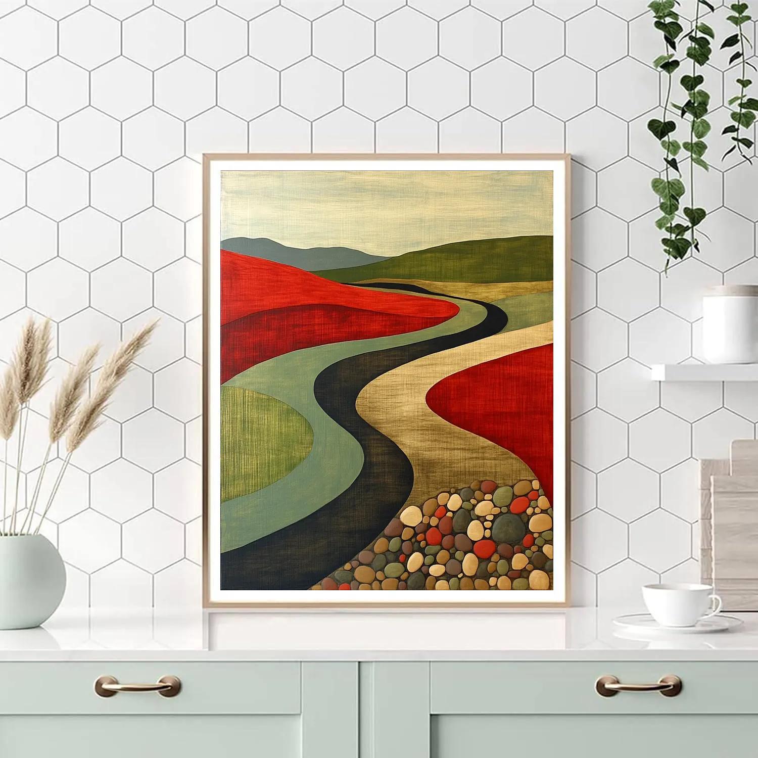 Nandalal Bose Inspired River Of Time Paint by numbers kits