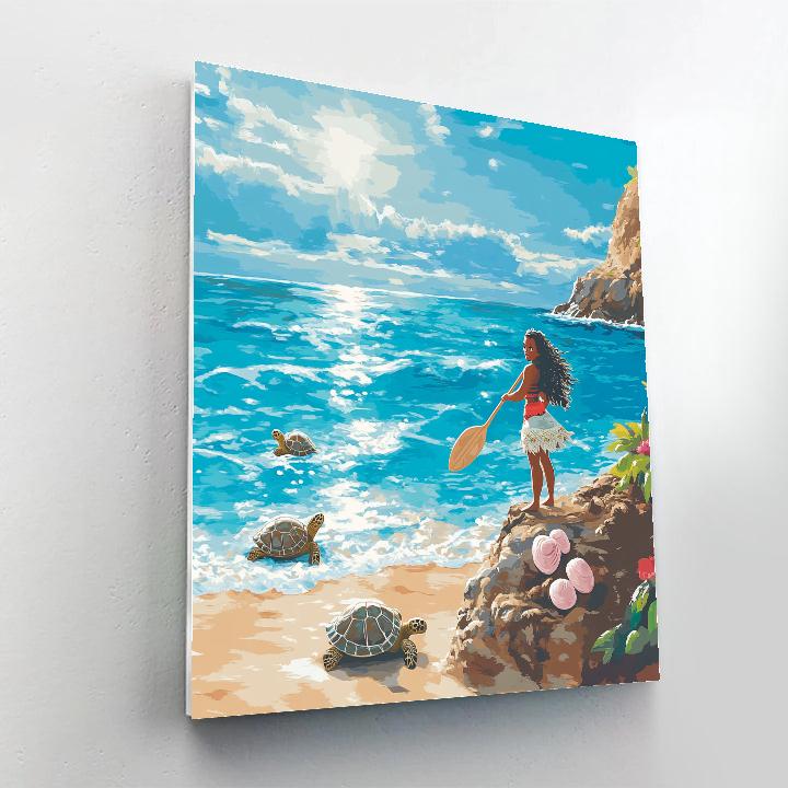 Moana Coastal Quest paint by number