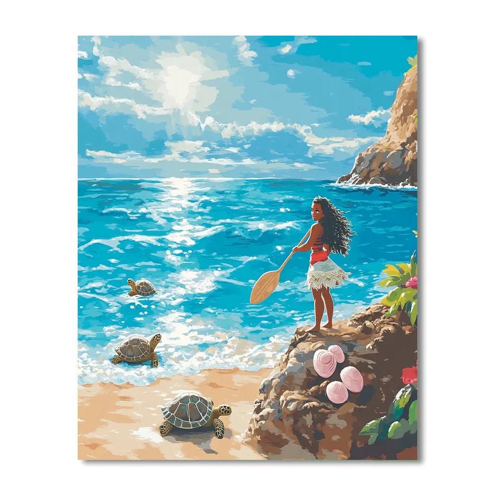 Moana Coastal Quest paint by number