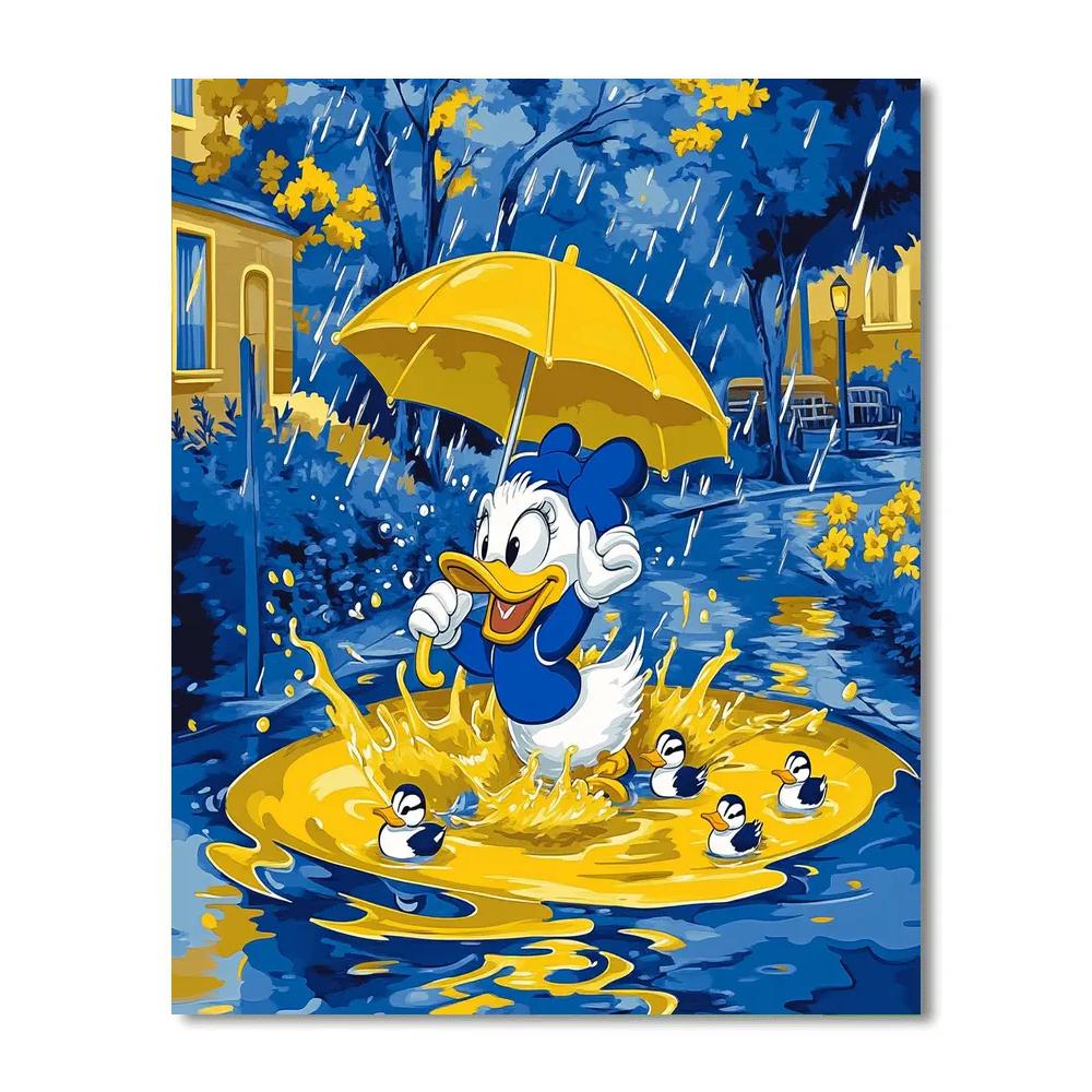 Donald Duck Rainy Day Fun Paint by numbers kits