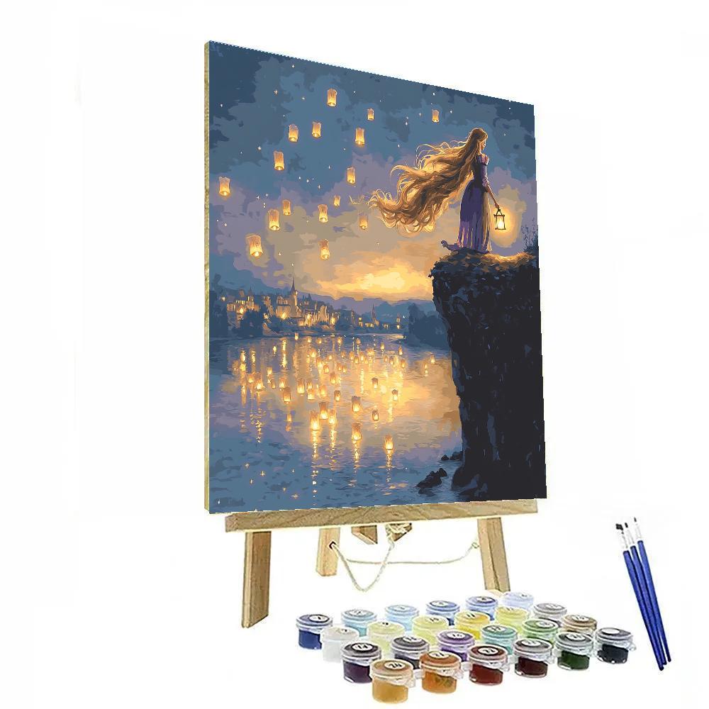 Rapunzel Lantern Evening paint by number