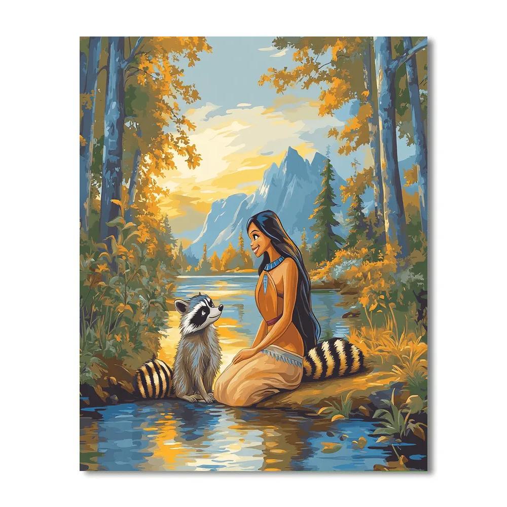 Pocahontas River Friendship paint by color