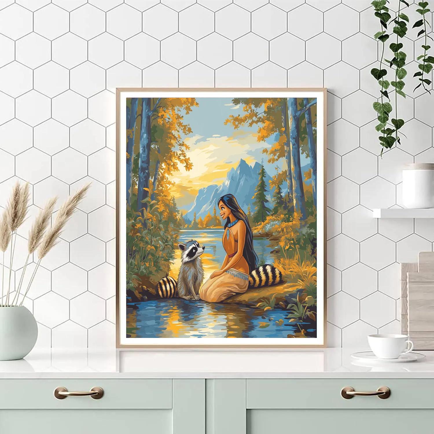 Pocahontas River Friendship paint by color