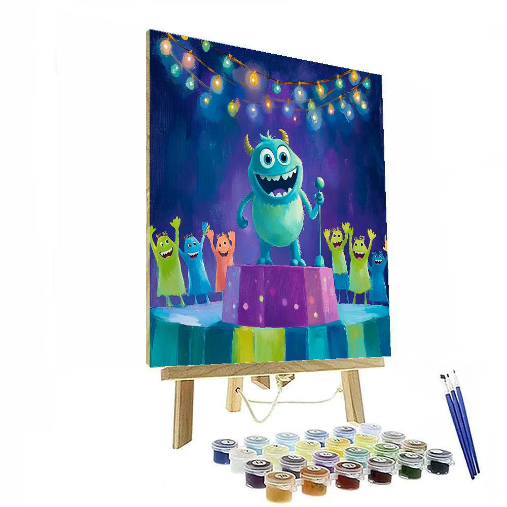 Sulley Monster Concert paint by numbers