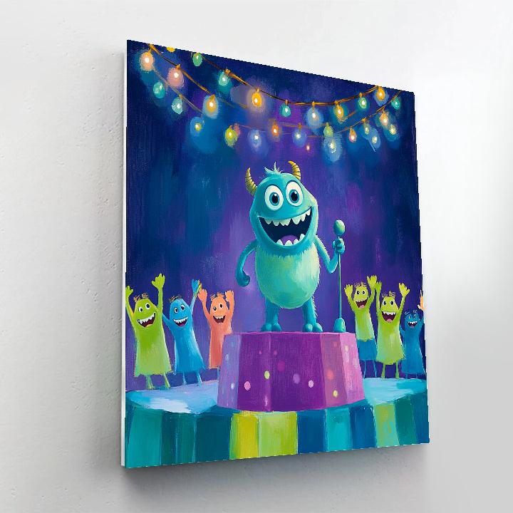 Sulley Monster Concert paint by numbers