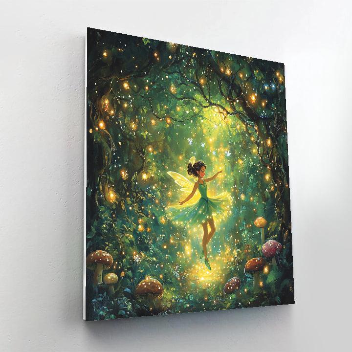 Tinker Bells Magical Forest Dance Paint by numbers art