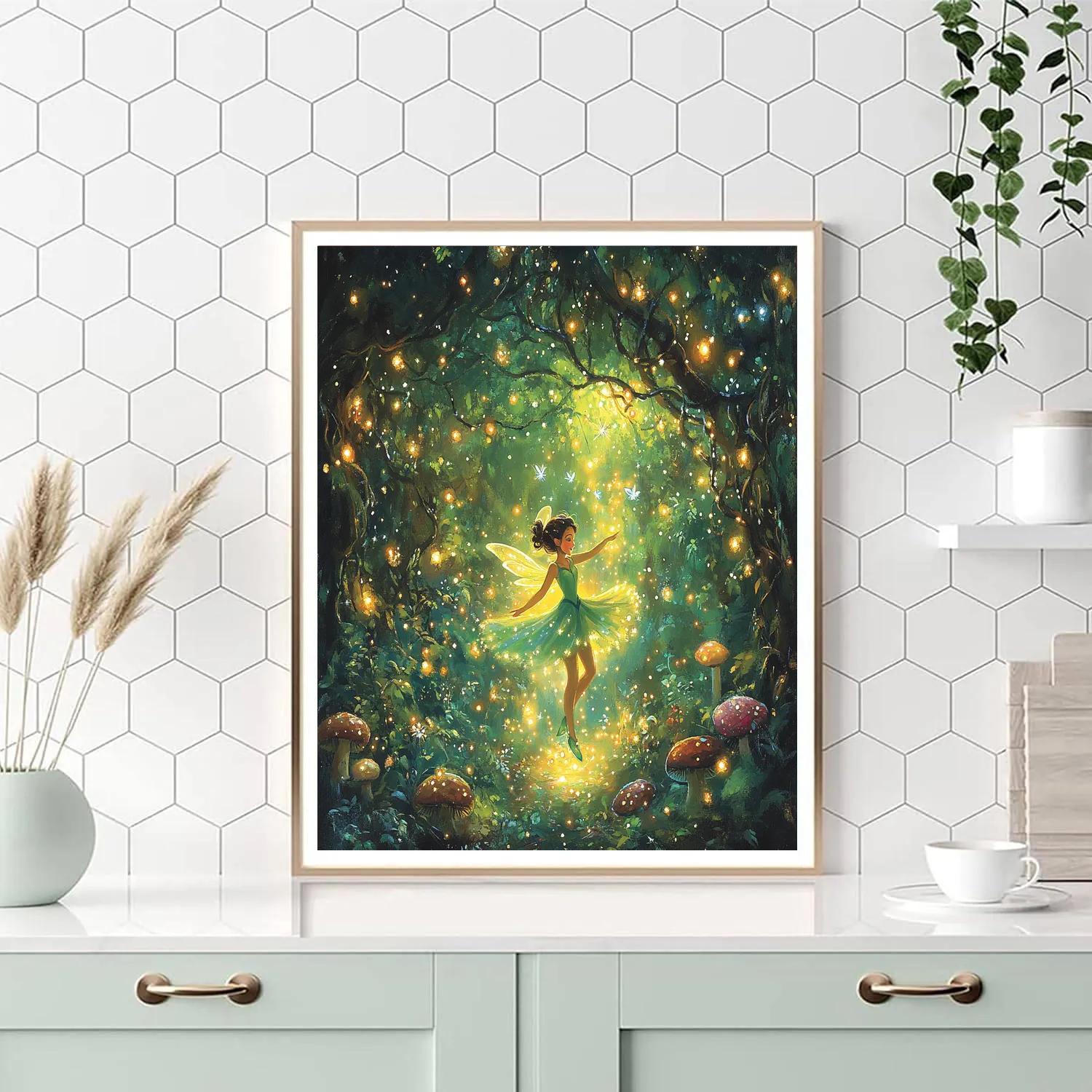 Tinker Bells Magical Forest Dance Paint by numbers art