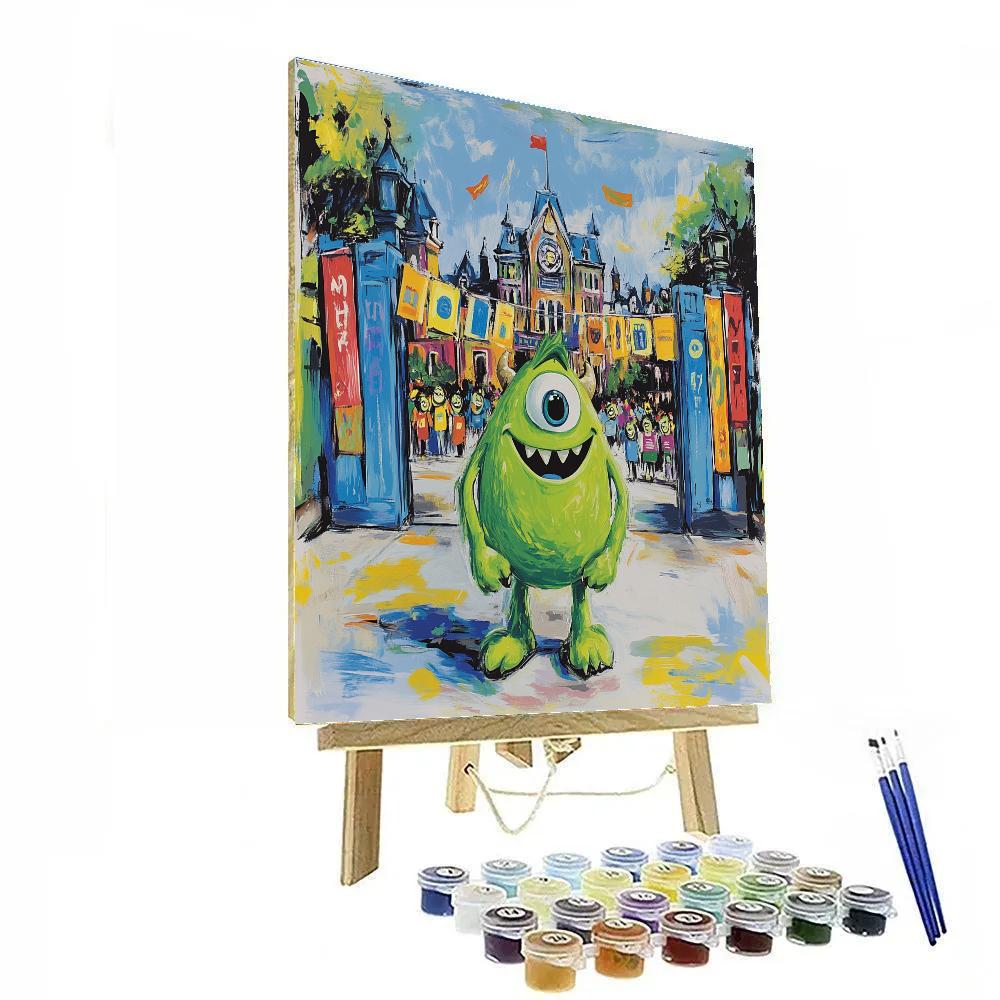Mike Wazowskis Monster University Surprise Paint by numbers art