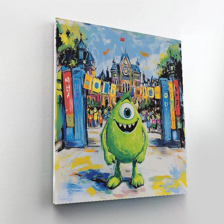 Mike Wazowskis Monster University Surprise Paint by numbers art