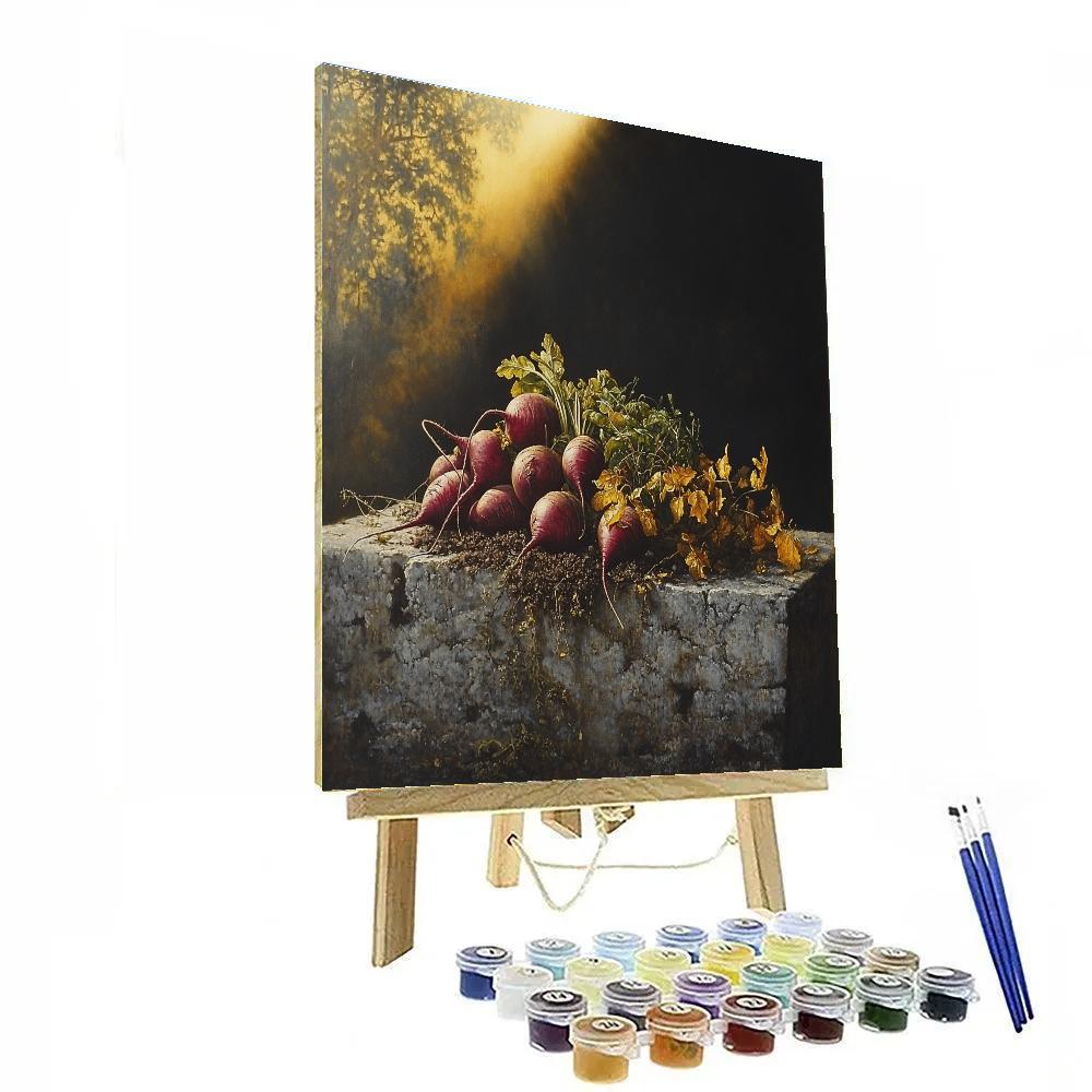 Caravaggio Inspired Nocturnal Harvest paint by color