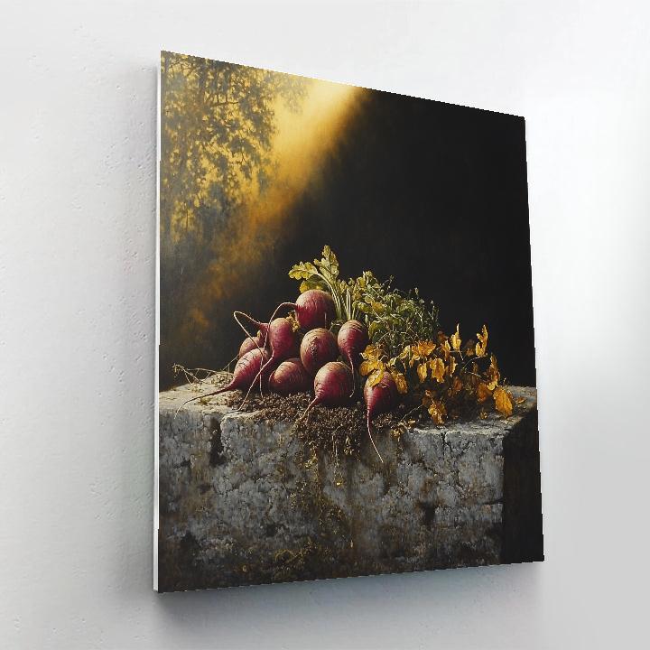 Caravaggio Inspired Nocturnal Harvest paint by color