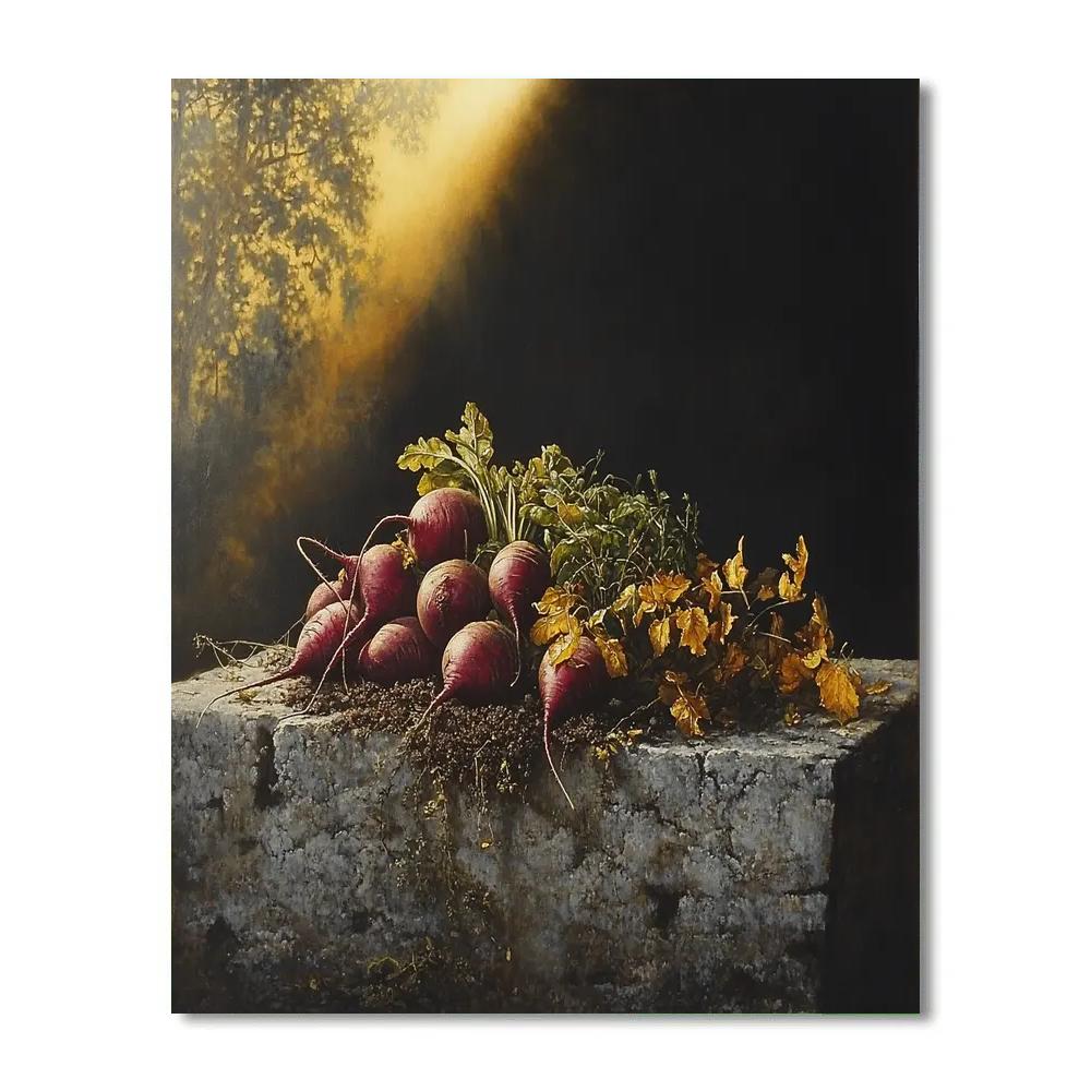 Caravaggio Inspired Nocturnal Harvest paint by color