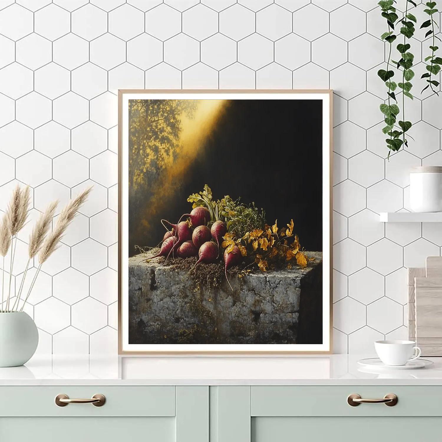 Caravaggio Inspired Nocturnal Harvest paint by color
