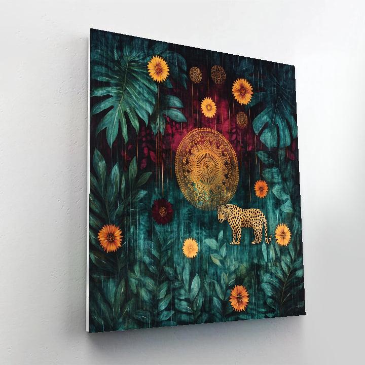 Frida Kahlo Inspired Rainforest Emblems Numbered painting kits