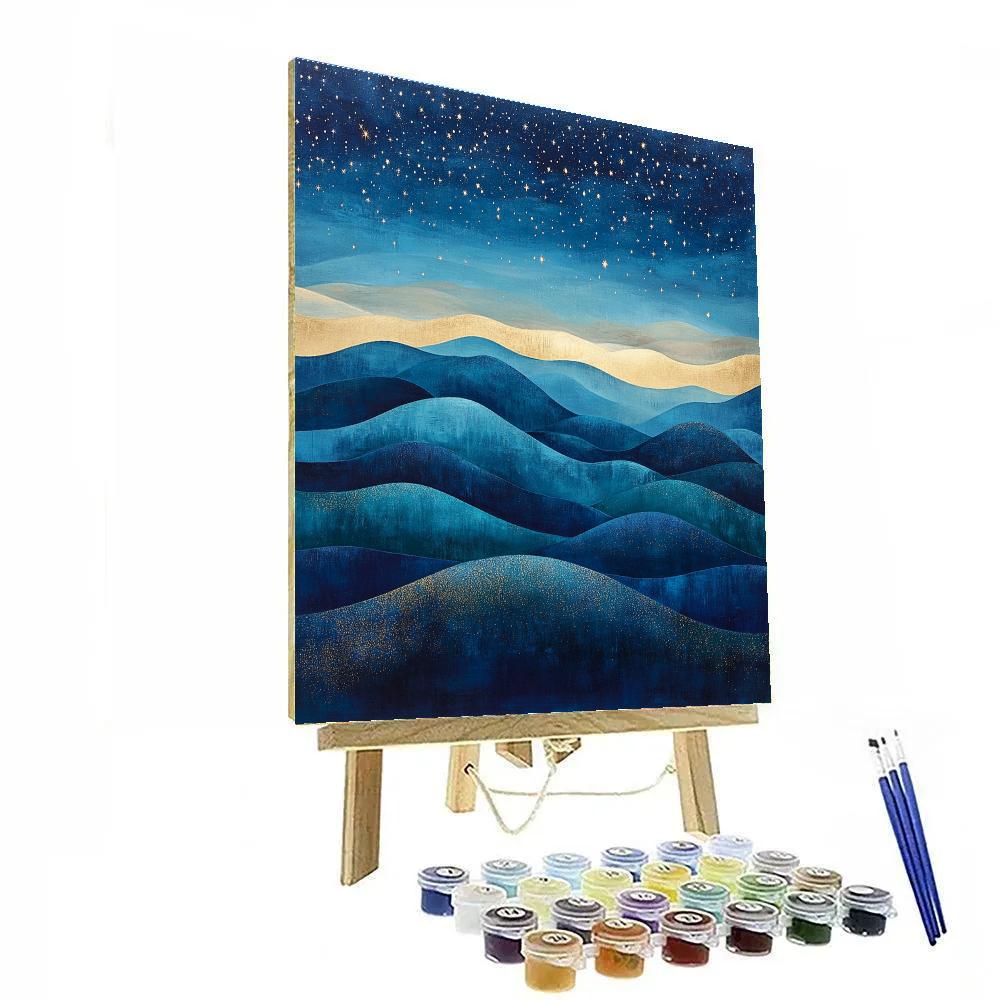 Paul Cézanne Inspired Celestial Hillscape Painting by numbers kit