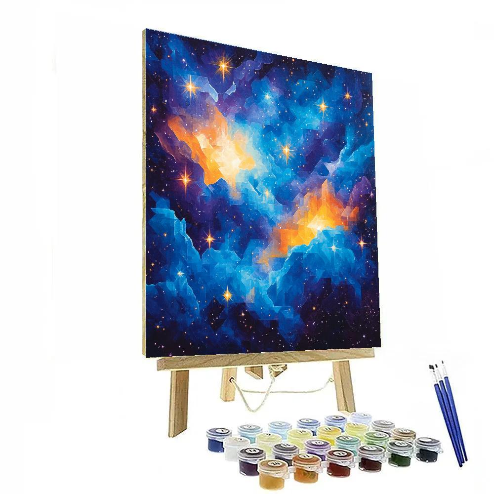 Paul Cézanne Inspired Cosmic Dreamscape Painting by numbers kit