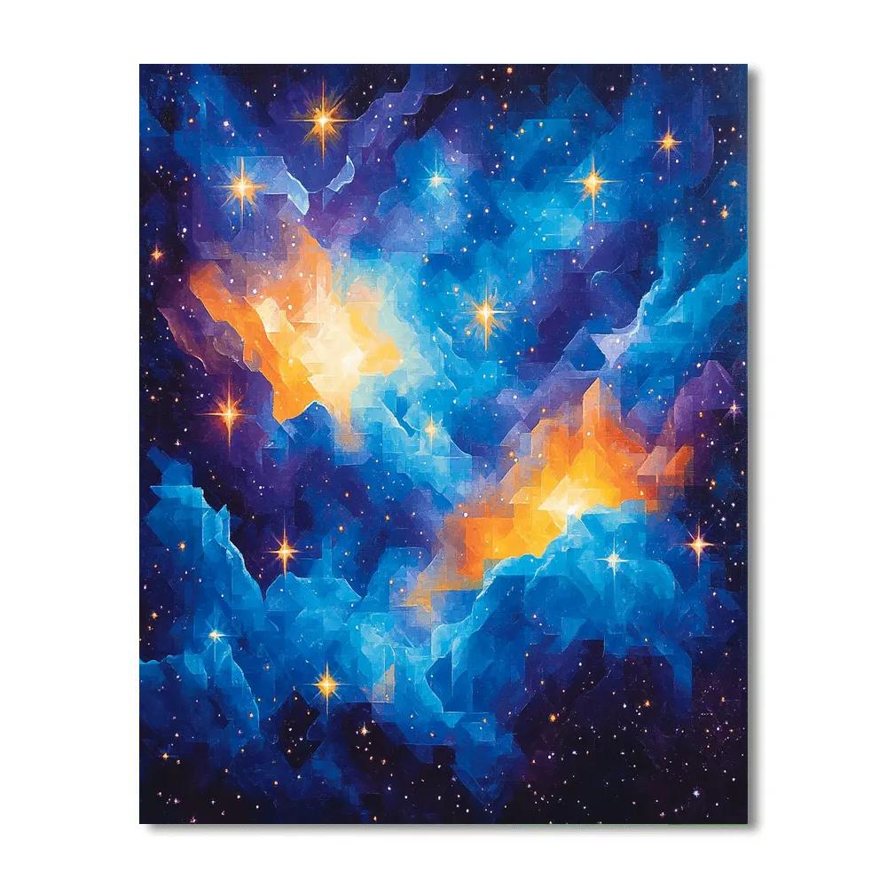 Paul Cézanne Inspired Cosmic Dreamscape Painting by numbers kit