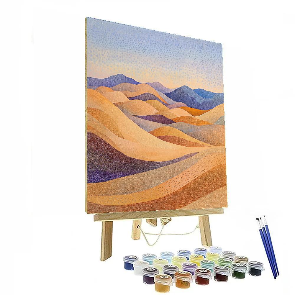 Georges Seurat Inspired Dune Mirage DIY paint by numbers