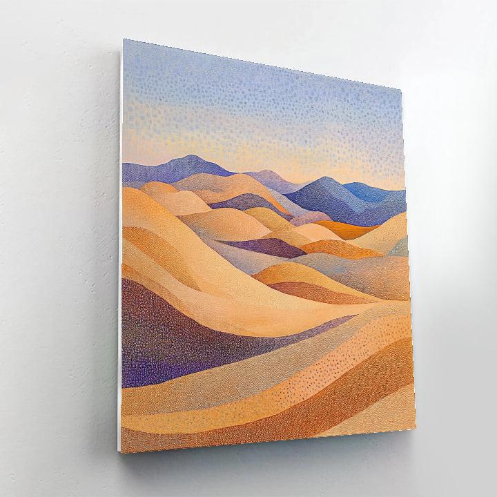 Georges Seurat Inspired Dune Mirage DIY paint by numbers