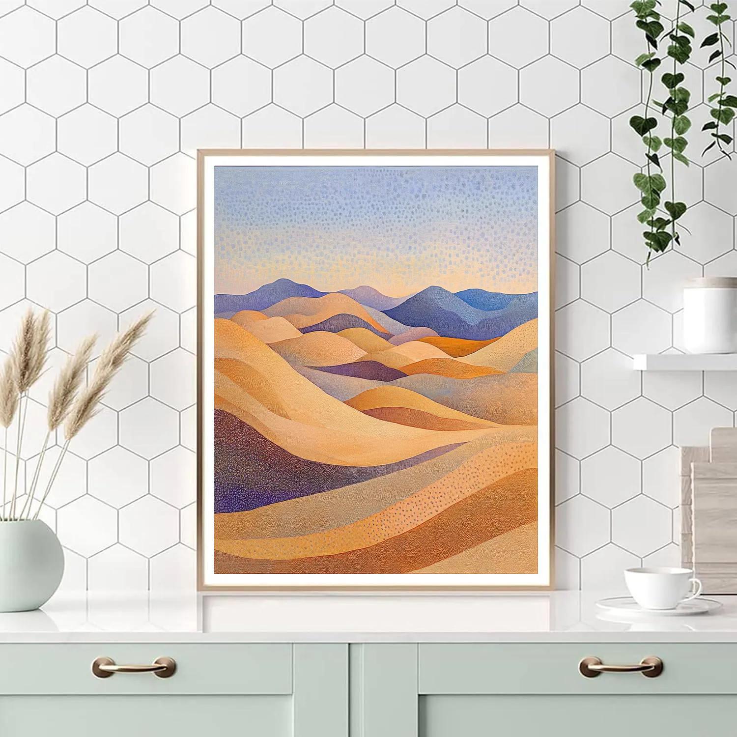 Georges Seurat Inspired Dune Mirage DIY paint by numbers