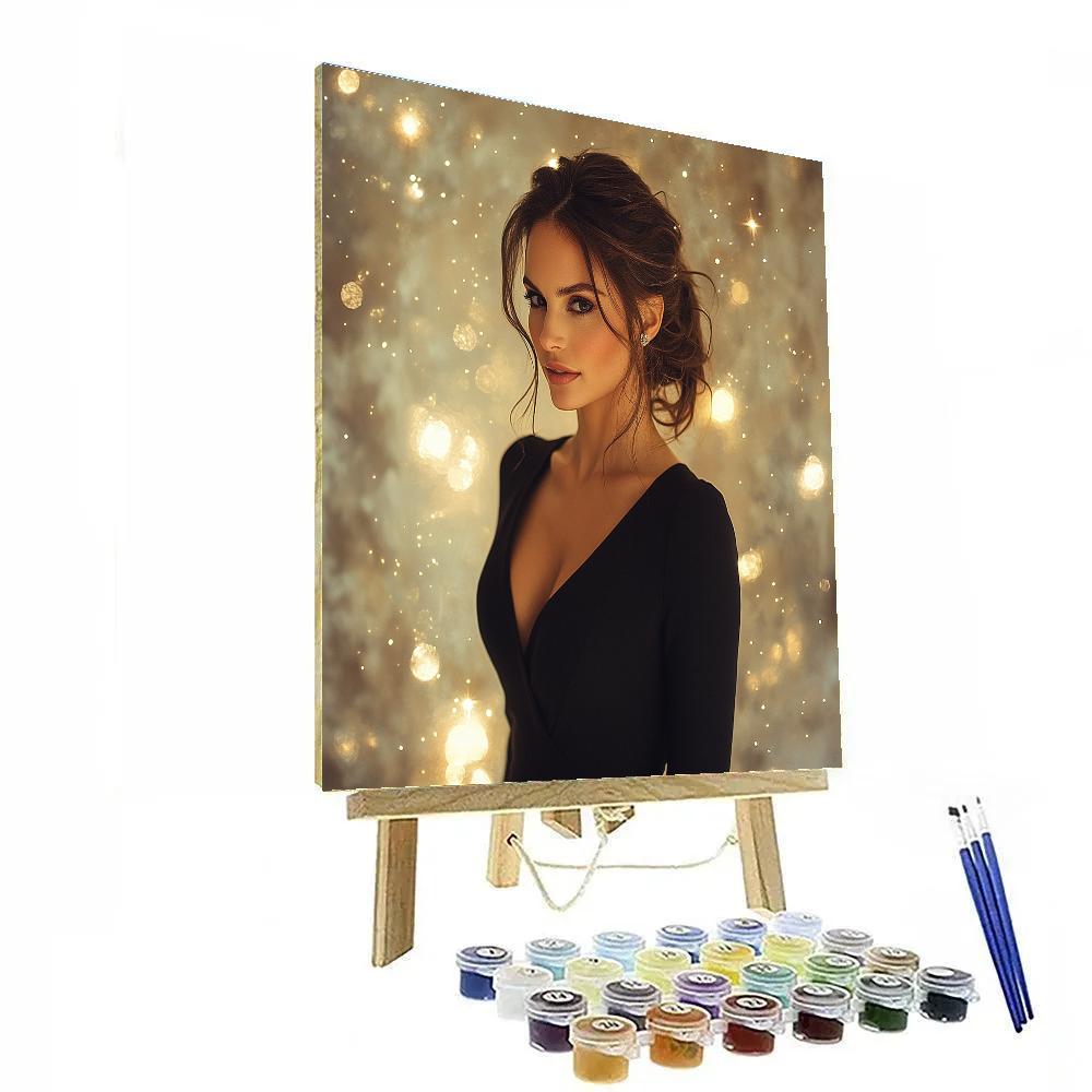Natalie Portman: Elegance Unleashed From A Galaxy paint by color
