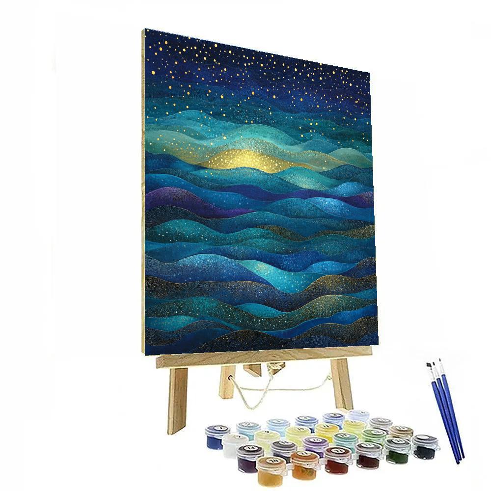 Georges Seurat Inspired Aurora Harmonics DIY paint by numbers