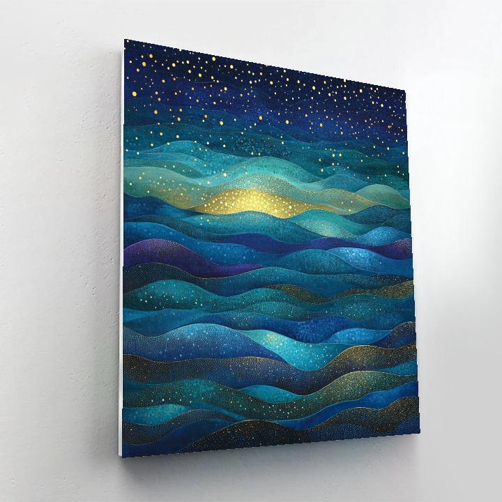 Georges Seurat Inspired Aurora Harmonics DIY paint by numbers
