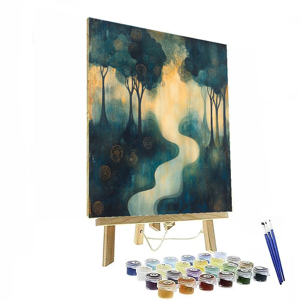 Max Ernst Inspired Ethereal Forest Symphony painting number kit