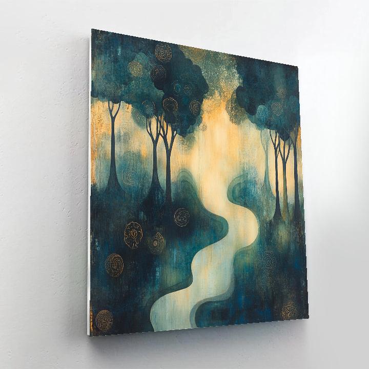 Max Ernst Inspired Ethereal Forest Symphony painting number kit