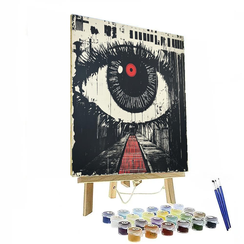 Banksy Inspired Surveillance Economy paint by color