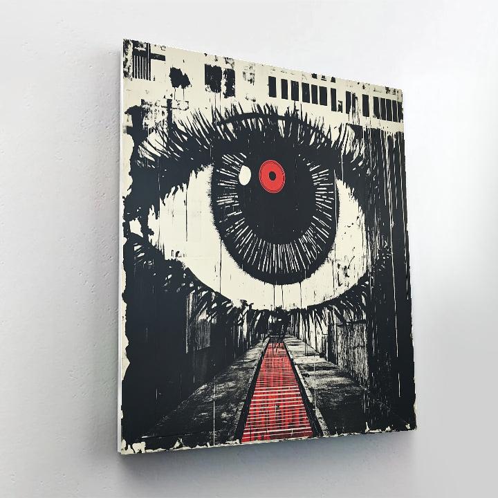 Banksy Inspired Surveillance Economy paint by color