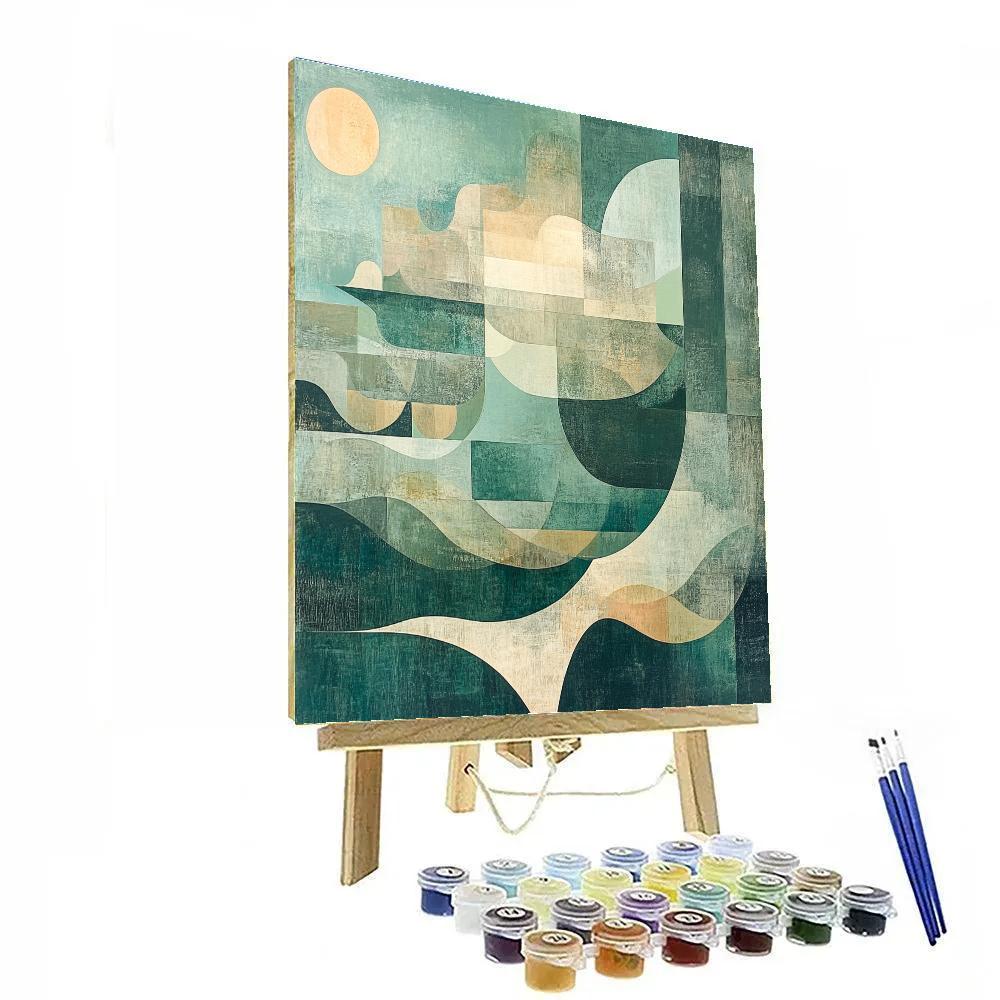 Max Ernst Inspired Celestial Dreamscape Abstraction Paint by numbers art