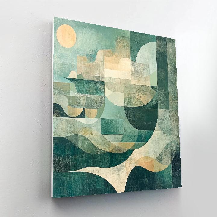 Max Ernst Inspired Celestial Dreamscape Abstraction Paint by numbers art