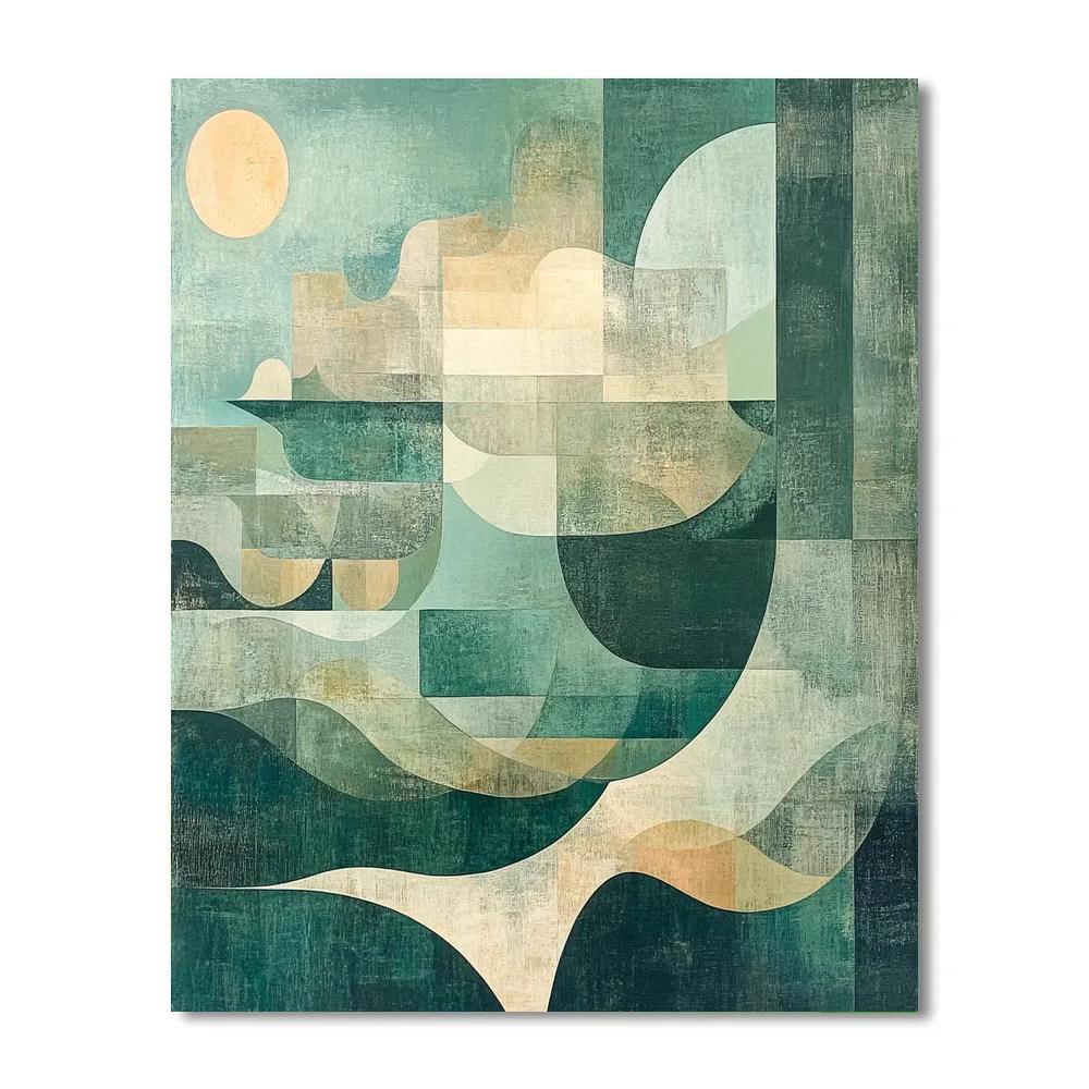 Max Ernst Inspired Celestial Dreamscape Abstraction Paint by numbers art