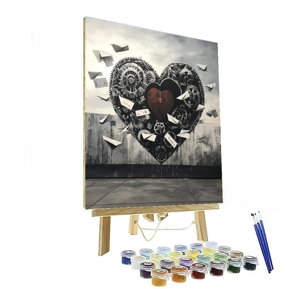 Banksy Inspired Anti Capitalist Clockwork Paint by numbers kits