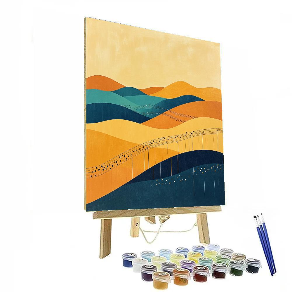 Paul Klee Inspired Melodic Dunes Numbered painting kits