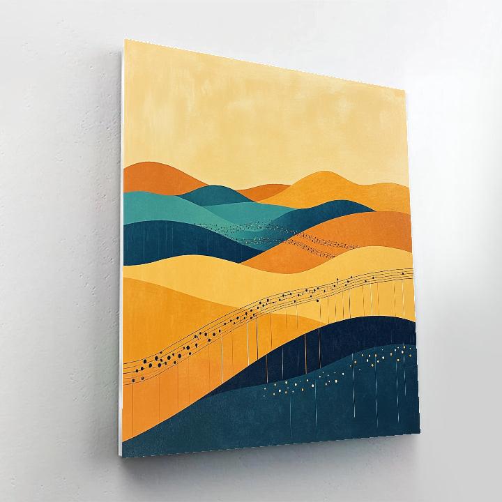 Paul Klee Inspired Melodic Dunes Numbered painting kits
