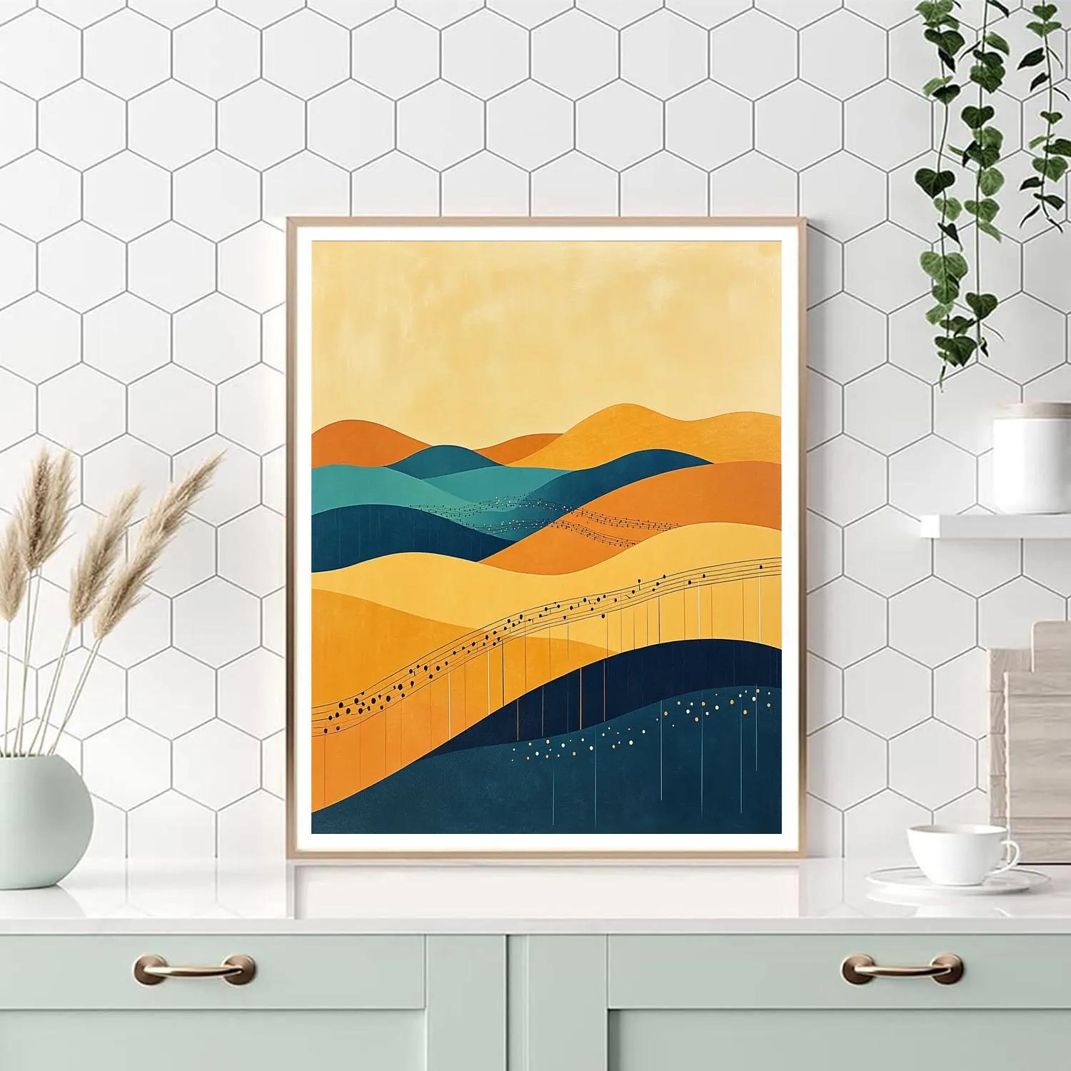 Paul Klee Inspired Melodic Dunes Numbered painting kits