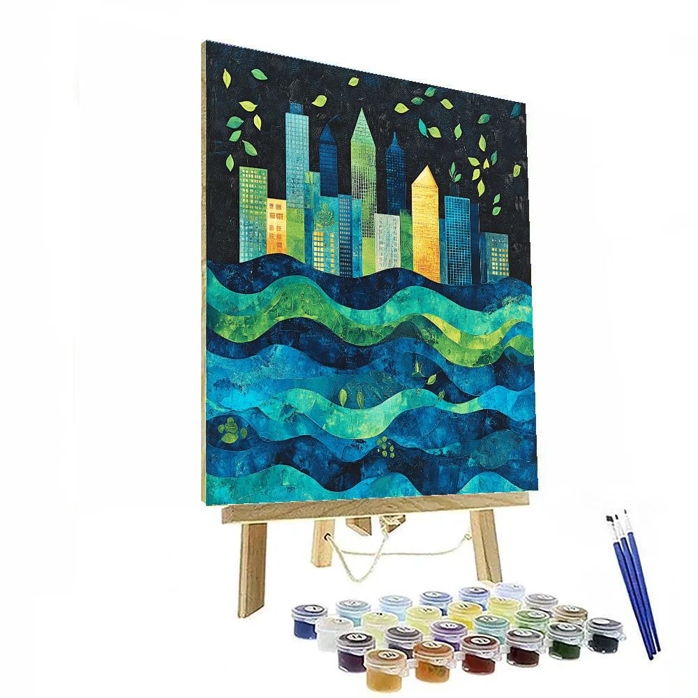 Banksy Inspired Environmental Disruption paint by number