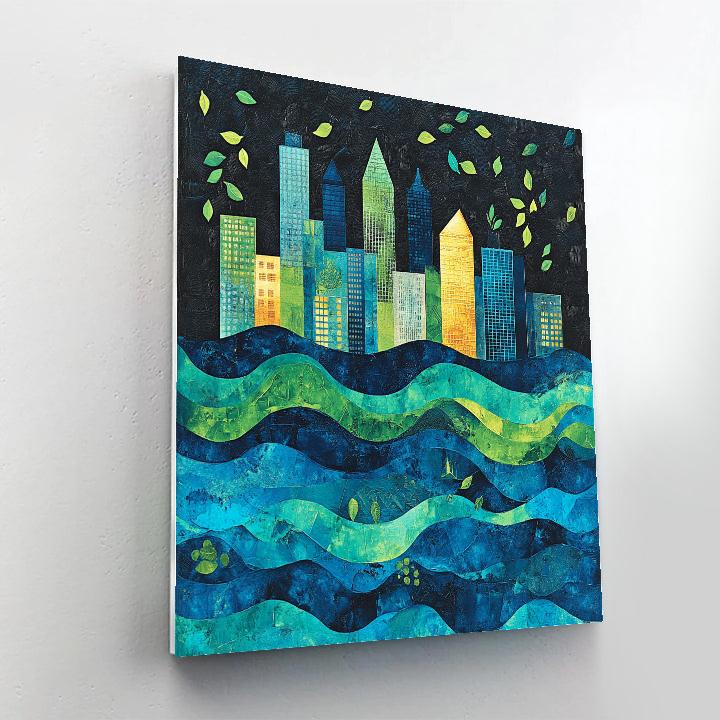 Banksy Inspired Environmental Disruption paint by number