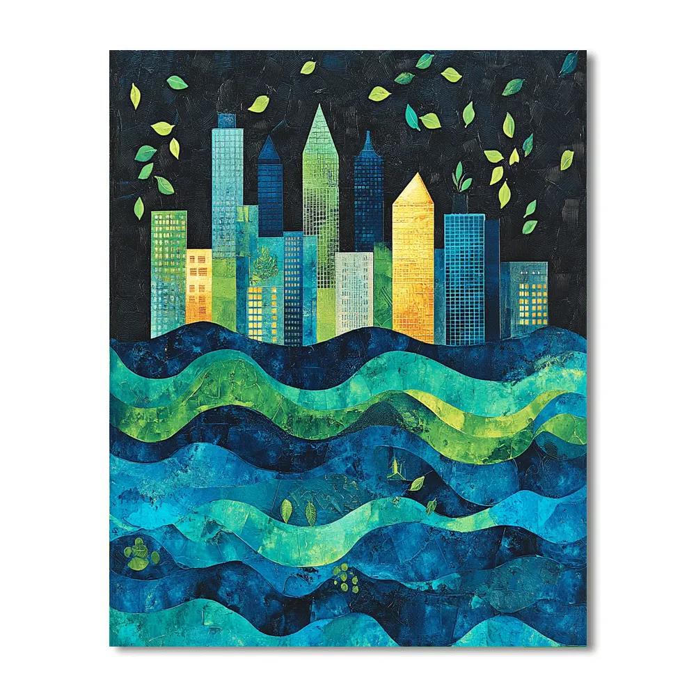 Banksy Inspired Environmental Disruption paint by number