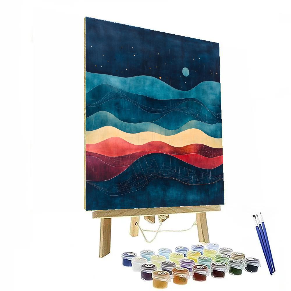 Paul Klee Inspired Twilight Cartography Paint by numbers kits