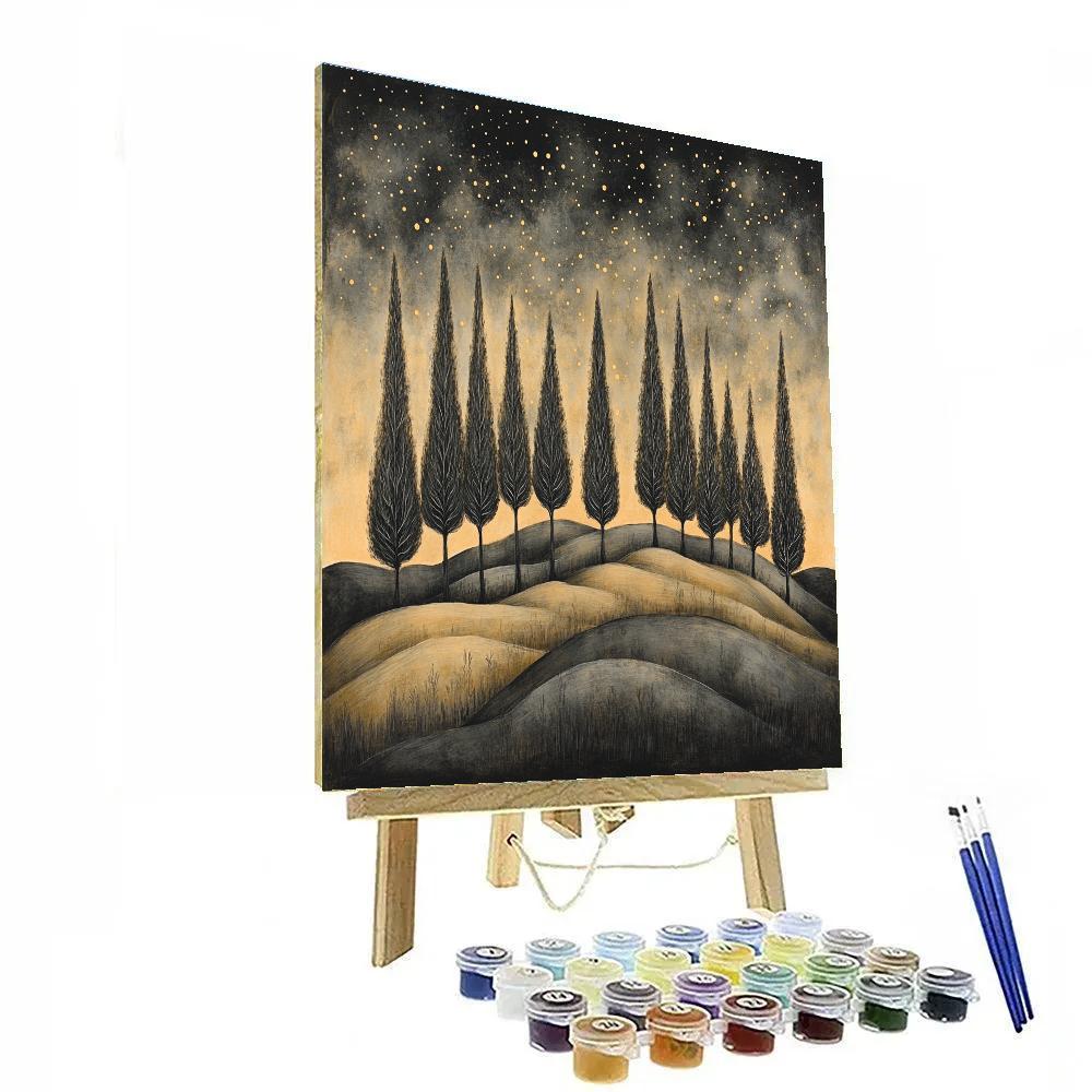 Zhao Mengfu Inspired Celestial Grove Harmony DIY paint by numbers